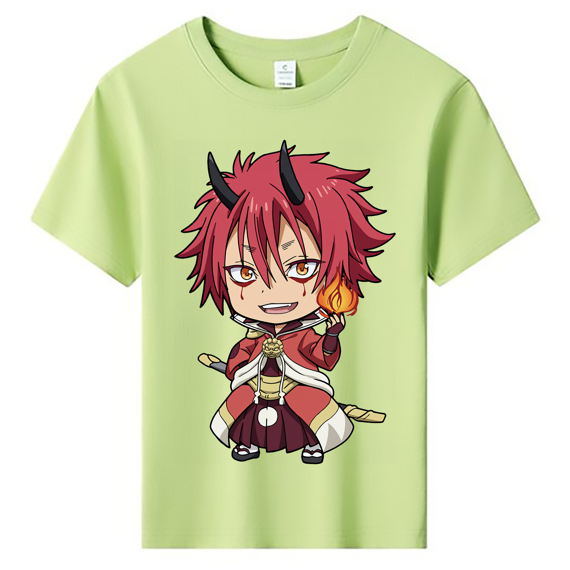 （画像用） 転スラ Regarding Reincarnated to Slime 綿100％キッズTシャツ（フロントプリント）